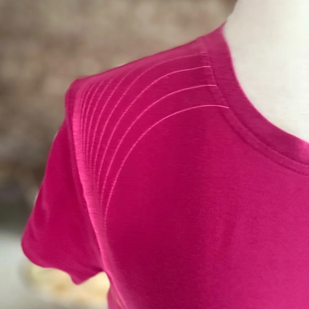 Fila Sport Top Pink Short Sleeve Tee Shirt S Gym Workout Exercise Casual - Image 2