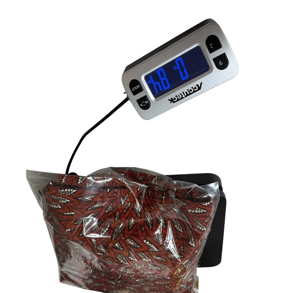 East 5th PETITE Orange Leaf Print Button Front Pleated Long Flare Sleeve Top 1X - Image 7