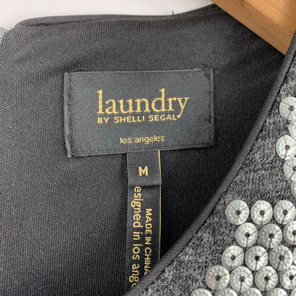 Laundry By Shelli Segal Silver Silver Sequin Dress - Image 6