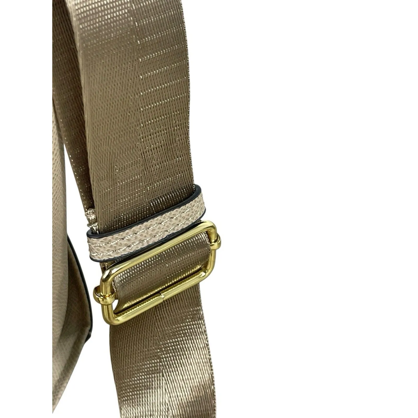 London Fog Caviar Tote Beige Studded Shoulder Satchel Crossbody Purse NWT $108 Tan - Image 5