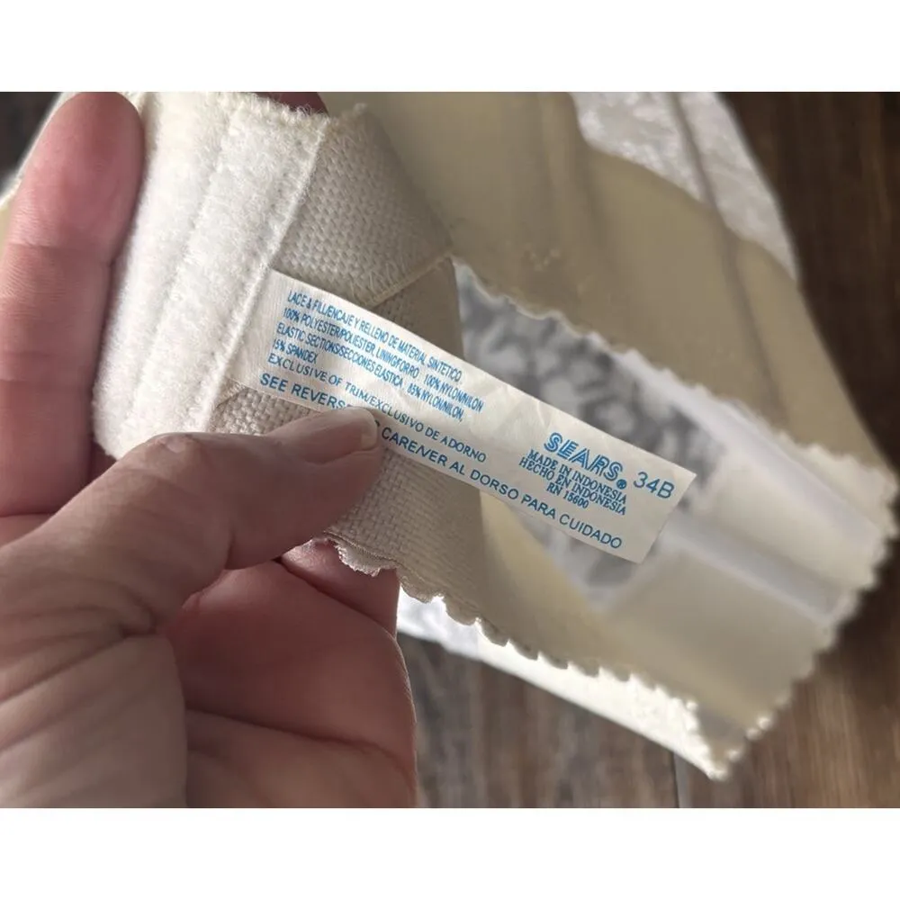 Vintage Bustier Corsette White Lace Bride Wedding Boudoir Garter Strapless 34B Size undefined - Image 3