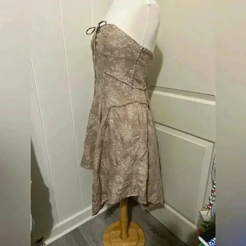 Anthropologie Strapless Linen Corset Dress Size Small Better fit medium $195 - Image 7