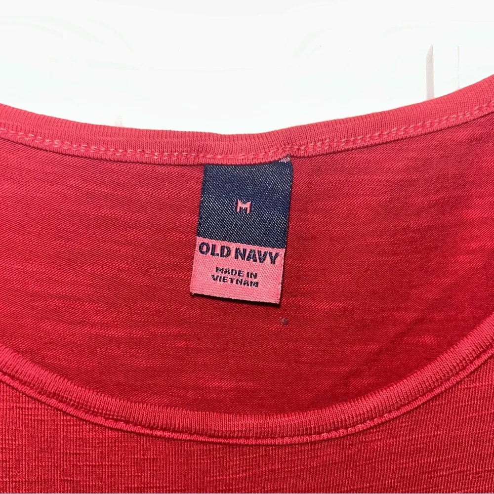 Old Navy Short Sleeve Red Maxi Dress Women’s Medium - Image 4