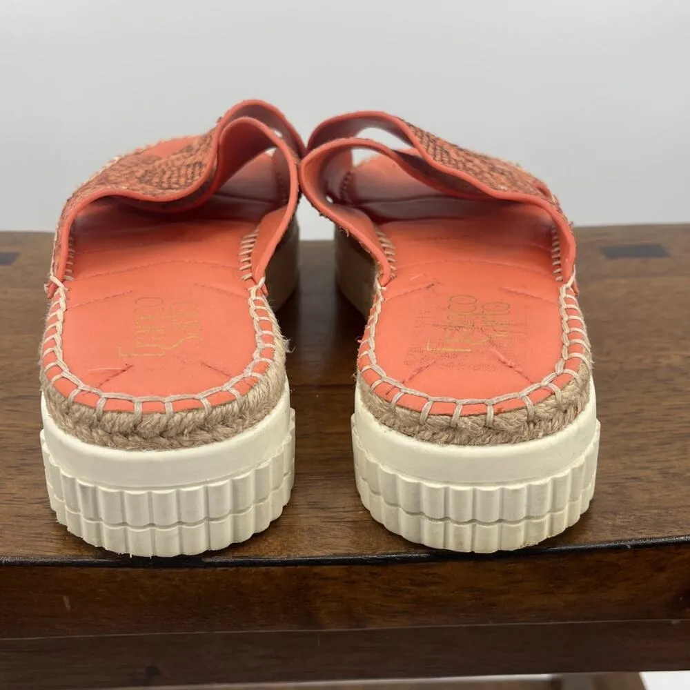 Franco Sarto Y2K Esapdrille Slides Sz 7.5M Shoes Snakeskin Retro Boho Platform - Image 6