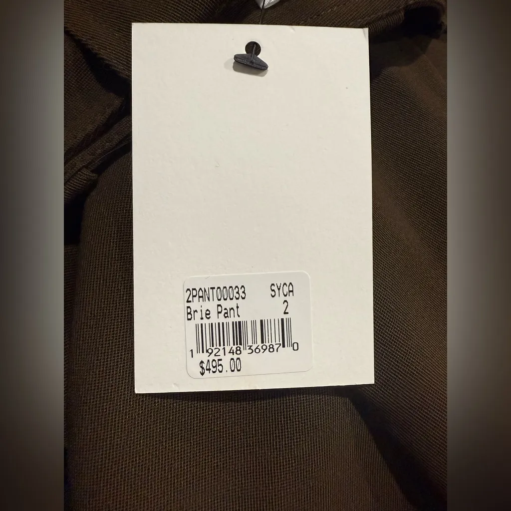 NWT A.L.C. ALC Brie Cargo Pant in Sycamore‎ Brown Sz 2 $495 - Image 8