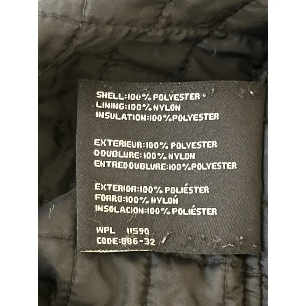 Weatherproof Jacket Women's Large Black Quilted Full Zip Pocketed Light Coat - Image 9