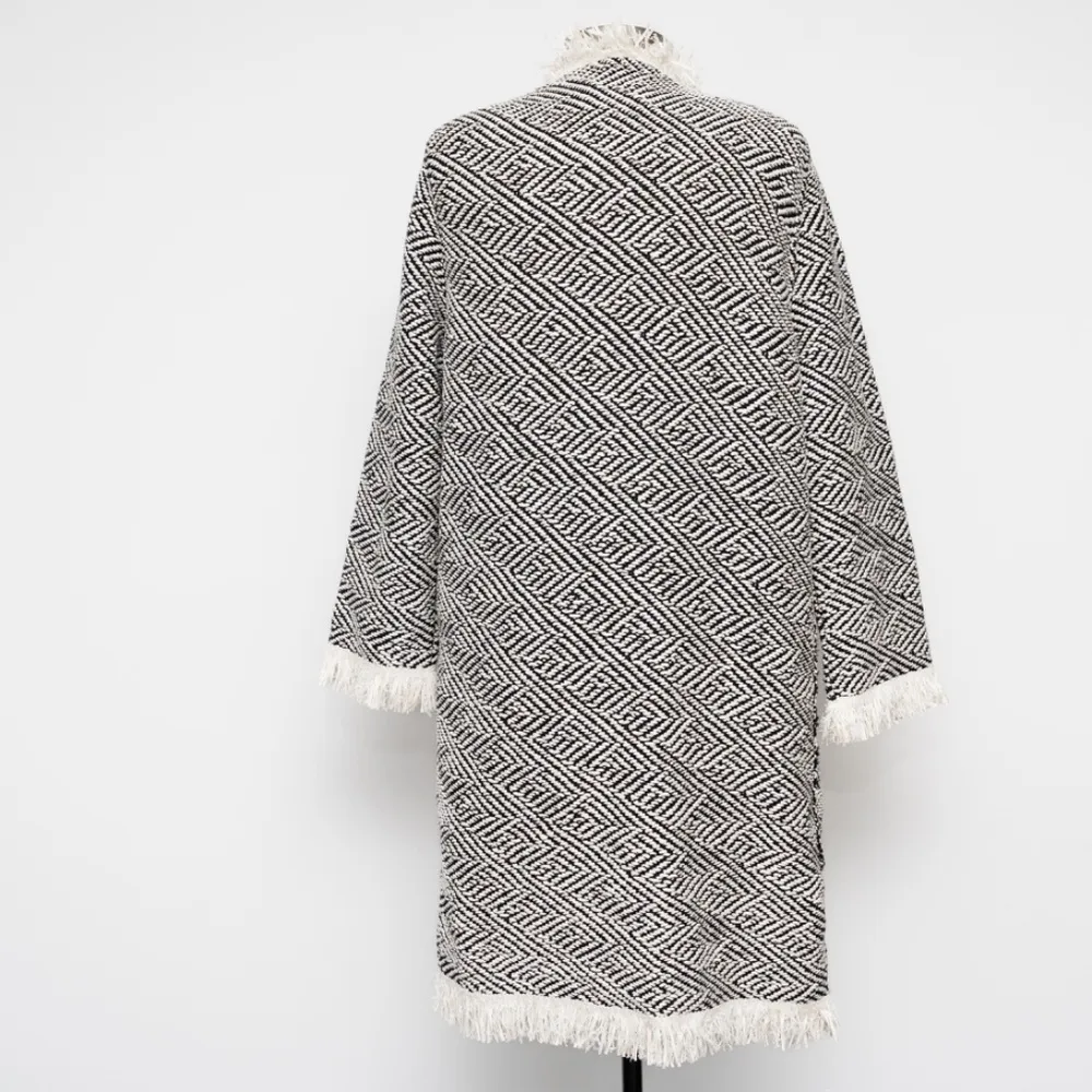 Bruno Manetti. Giacca Open Duster Blazer. Black Size XL - Image 2