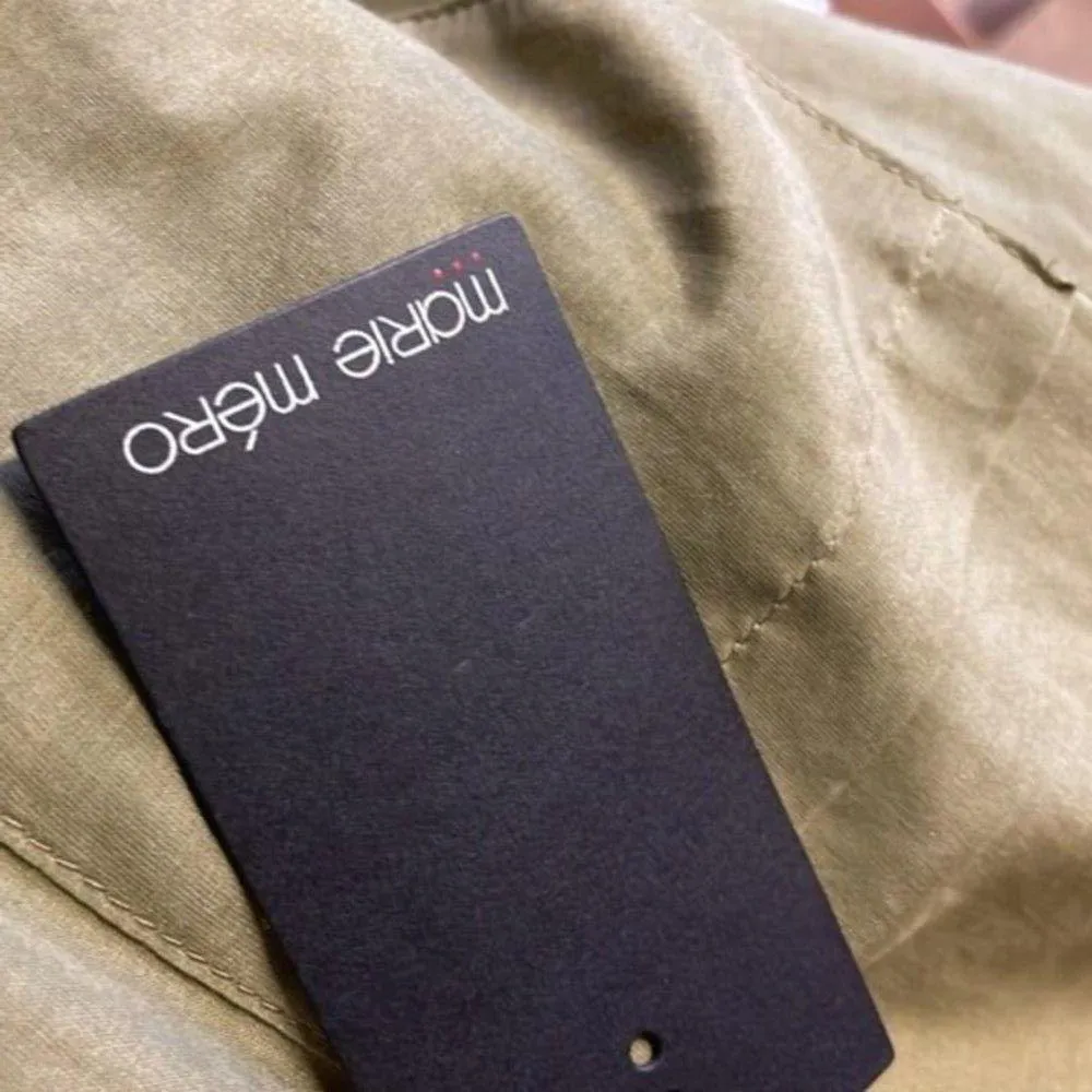 Marie Mero Sheer button up Shirts Olive Green size 10 - Image 6