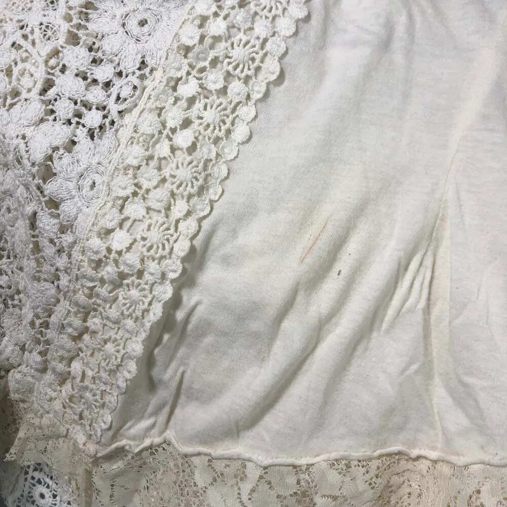 Free people lace top with Dungaree strap closing size medium - Image 11