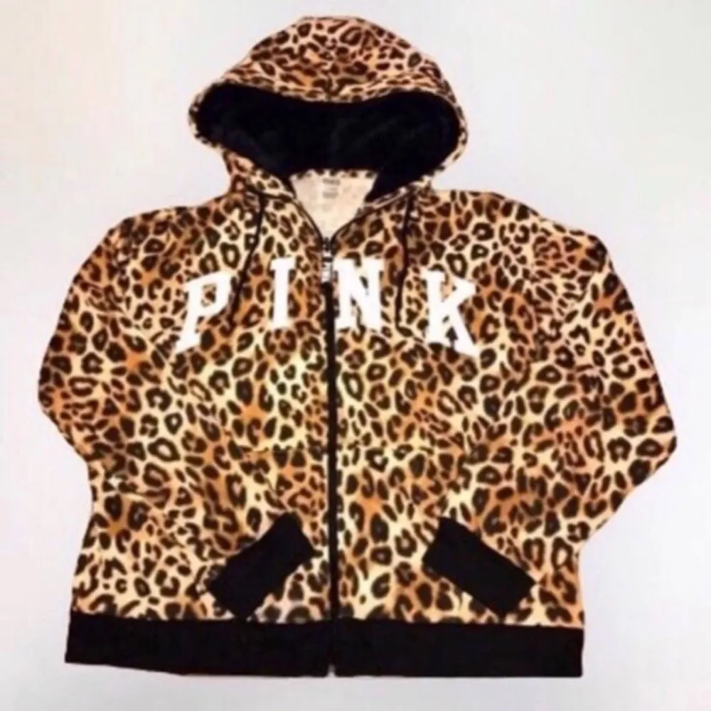 Victoria’s Secret cheetah print hoodie Brown Size L - Image 9