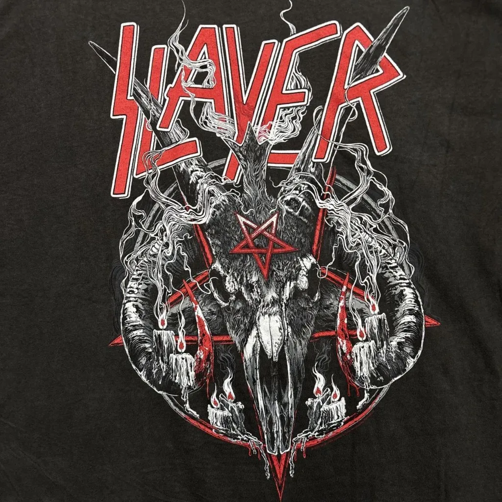 Slayer Demonic Goat Thrash Metal Band T-Shirt Size 2XL  - Image 2