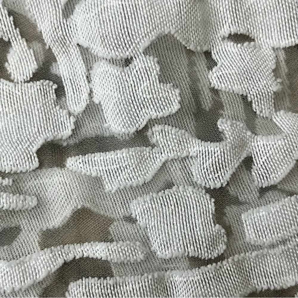 Vintage 90s Koret Petite Ivory Sheer Mesh Button Up Blouse Coastal Preppy SP White Size undefined - Image 9