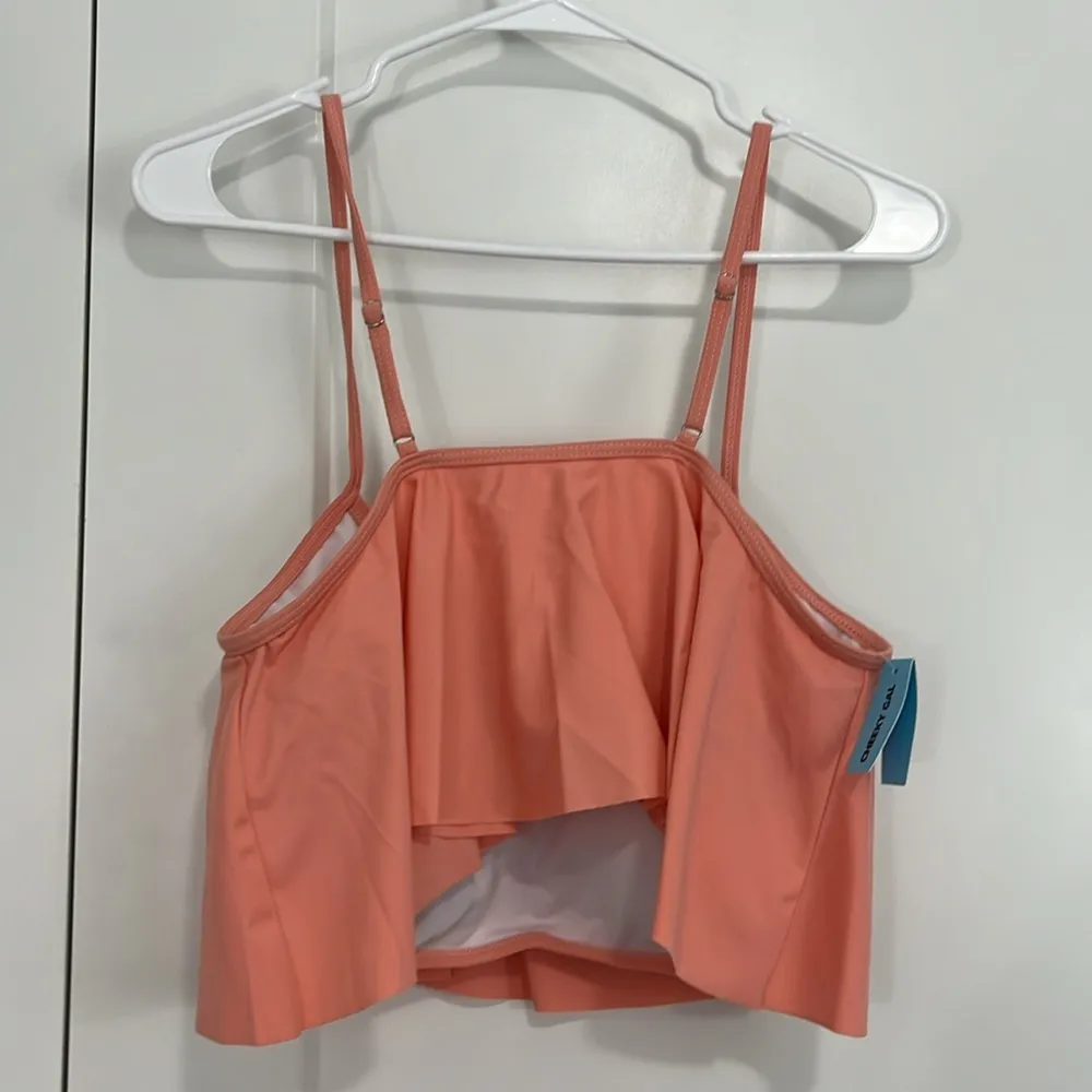 New Cupsay Medium Coral Ruffle Adjustable Bikini Top - Image 6