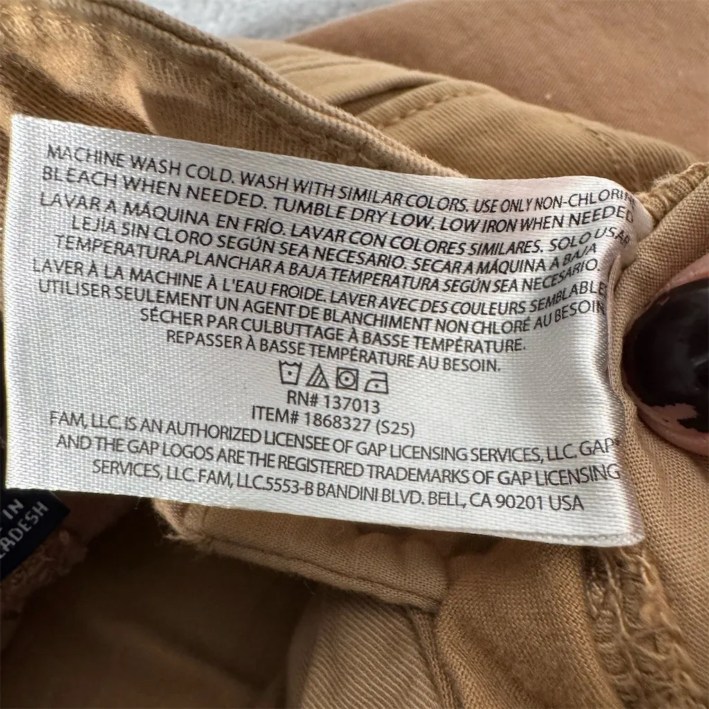 Gap Chino Pants Womens Size 6  Stretch Straight Leg Mid Rise Khaki - Image 3