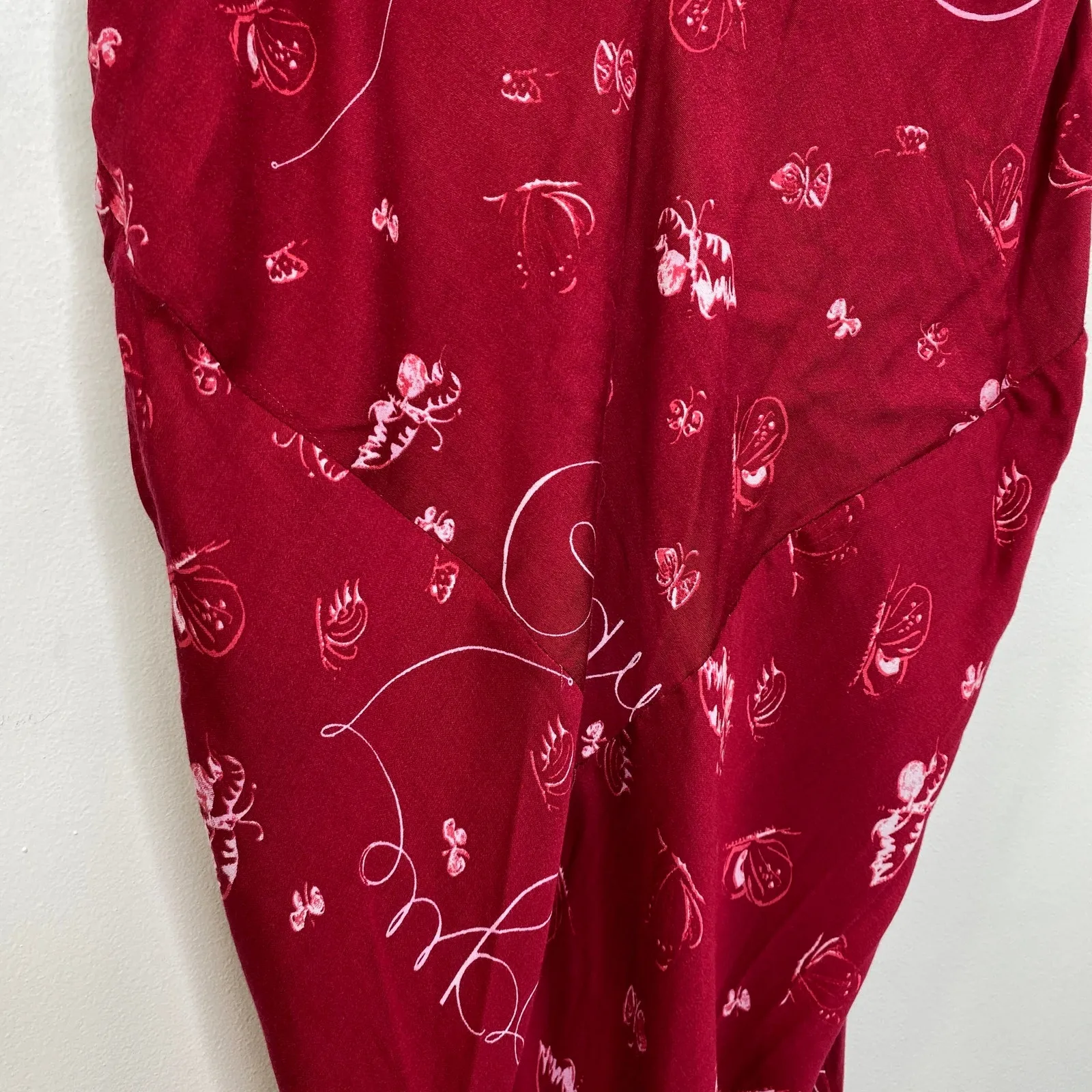 Splendid 125 Vogue Slip Dress Women Size S NWT Red V-Neck Chemise Valentines - Image 4