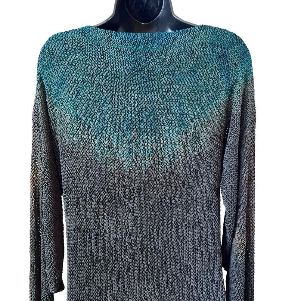 RAIF Tie Dye Long Knit Maxi Dress Green Size undefined - Image 12