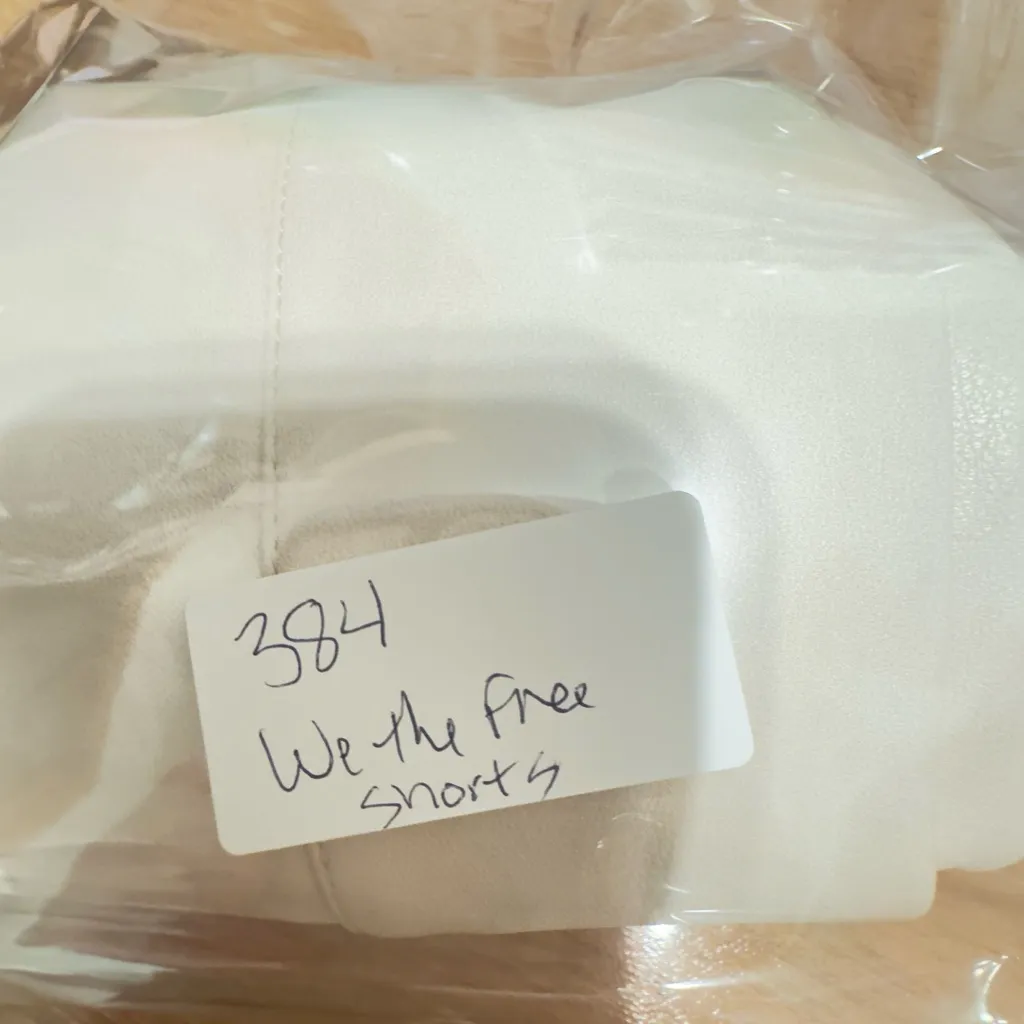 NWT Free People We The Free Keep It Brief Vegan Micro Shorts size Large Cream - Image 12