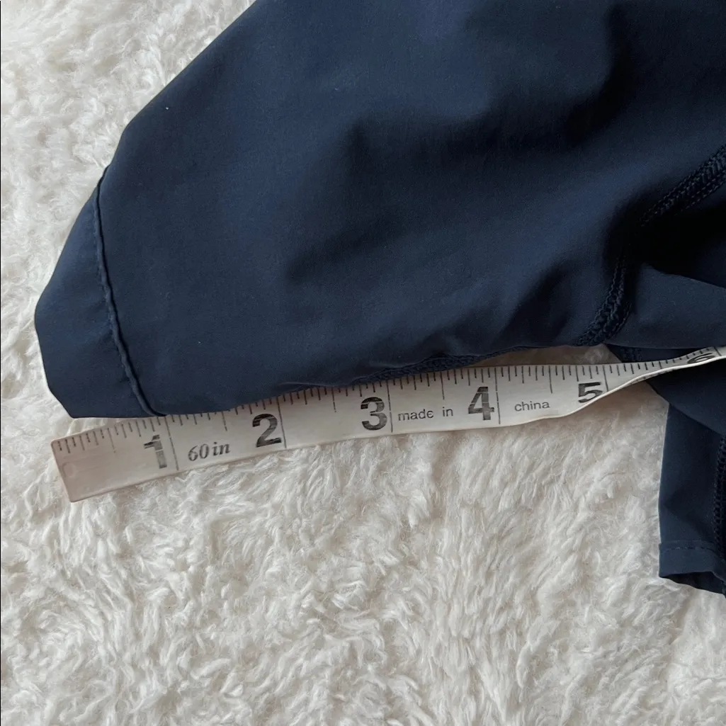 Lululemon Track That Short Navy Shorts size 4 5” - Image 4