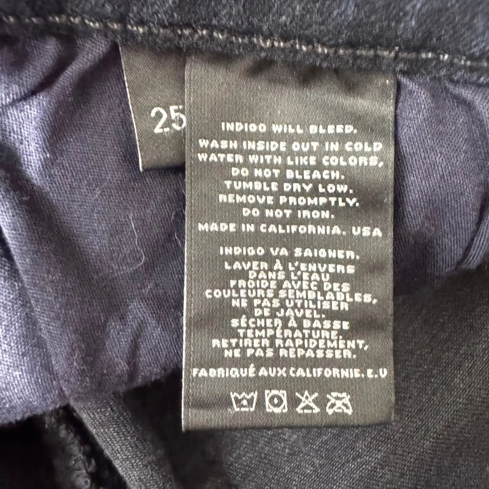 J Brand Skinny Jeans Women's Black Distressed Ripped High Rise Raw Hem Size 25 - Image 10