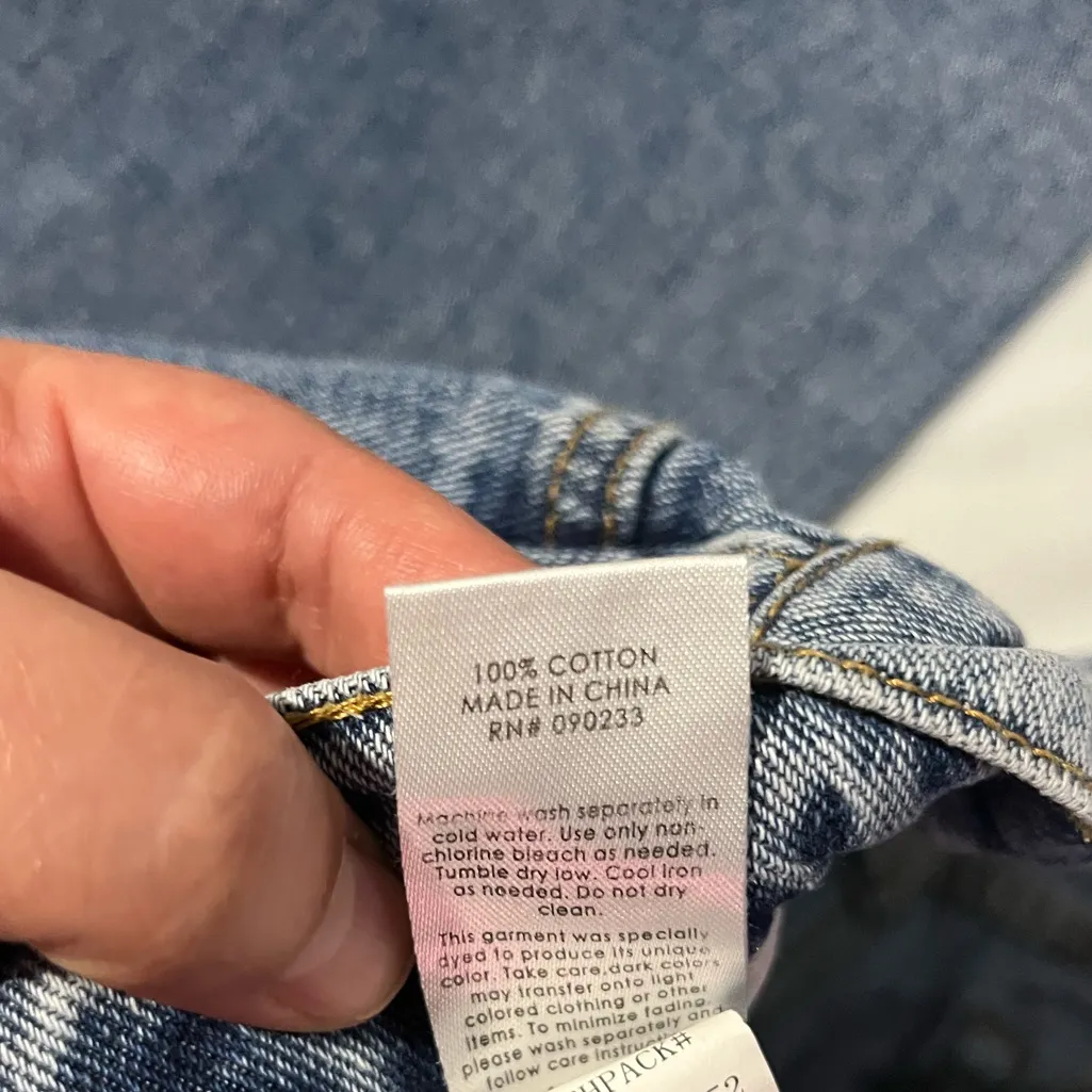 PACSUN BAGGY JEAN for women size 25 CUSTOM patch work - Image 7