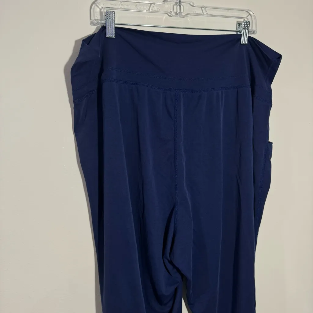 Fabletics  Sleek‎ Knit Drawstring Pant In Navy Size 1X - Image 7