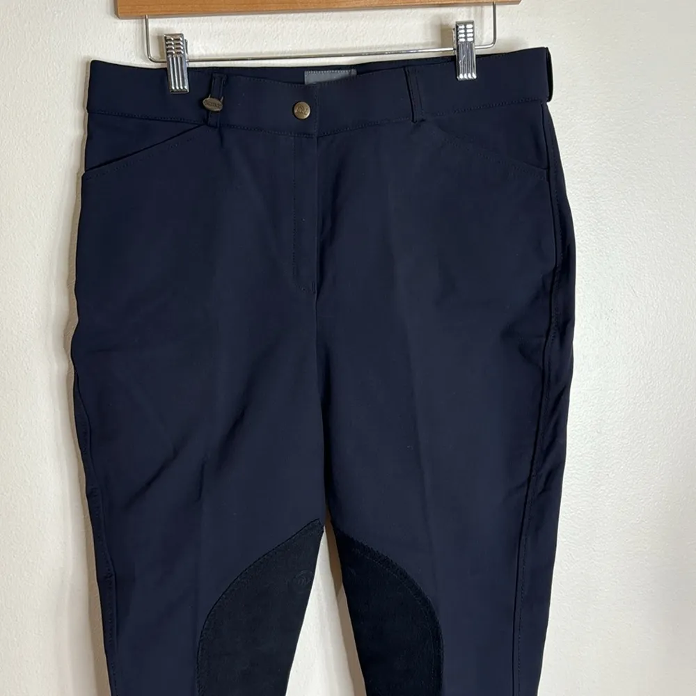 Ovation breeches dri lex ladies navy blue riding pants size 32 R - Image 2