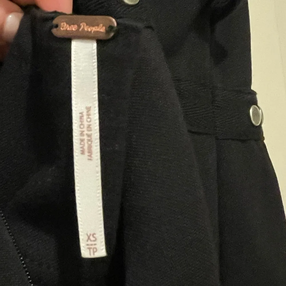 Free People - Black Sleeveless Fit & Flare Dress w/ Silver Studs & Harness Back - Image 4