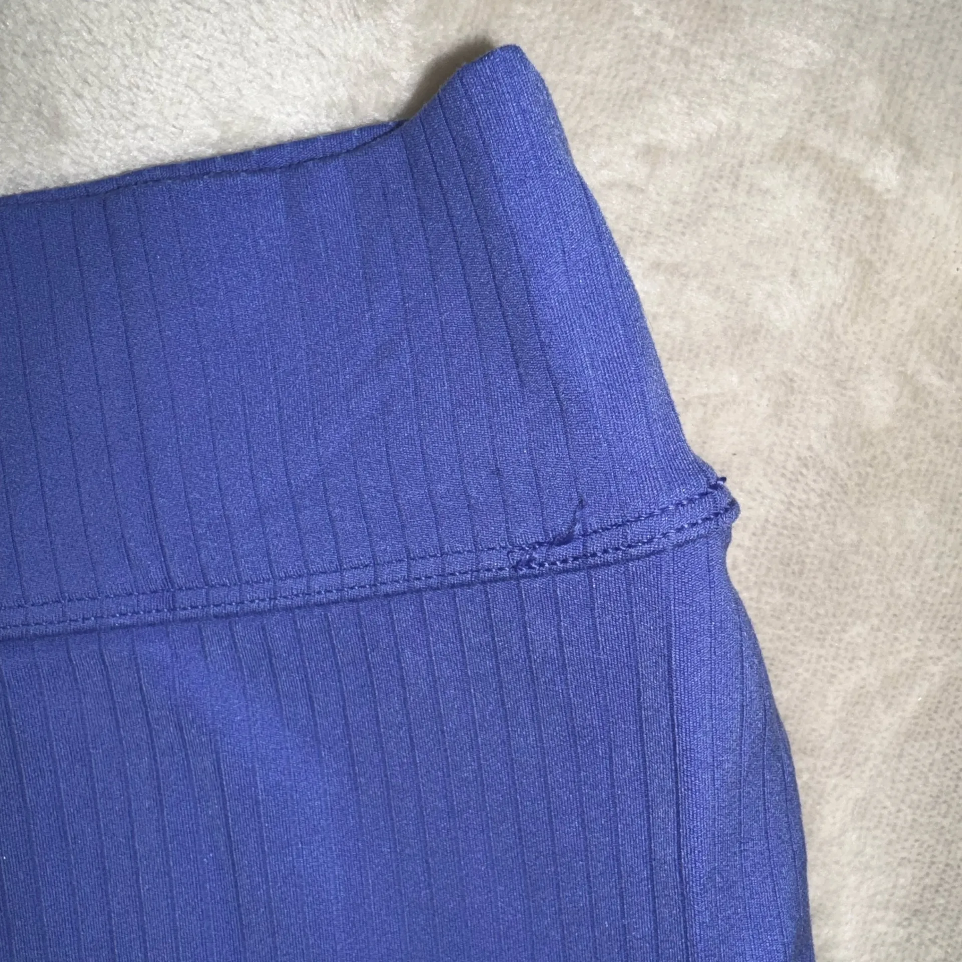 Aerie Blue Short Sleeve Henley Crop Top - Image 15