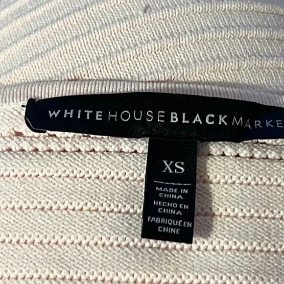White House Black‎ Market Drama Sleeve Pointelle Sweater Size XS - Image 4