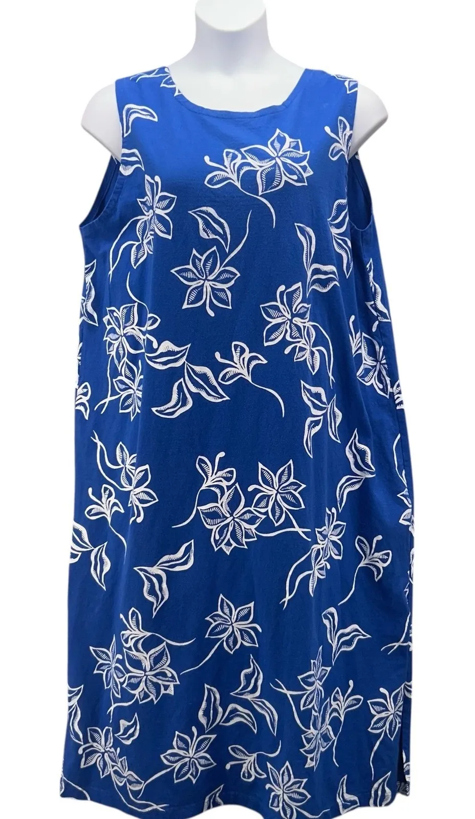 The Vermont Country Store Maxi Dress Blue 2X‎ - Image 1