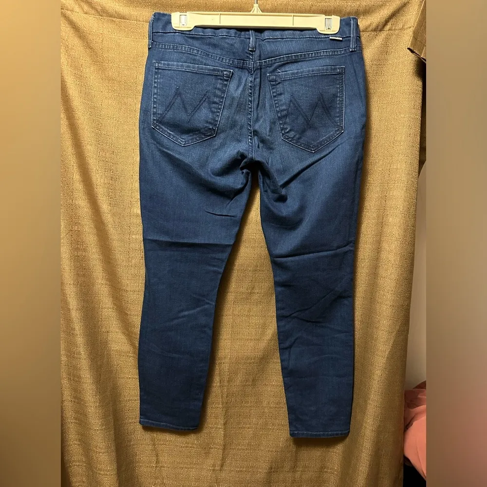 MOTHER Woman’s Jeans The Looker Crop Bright Eyes Blue Size 29 - Image 4