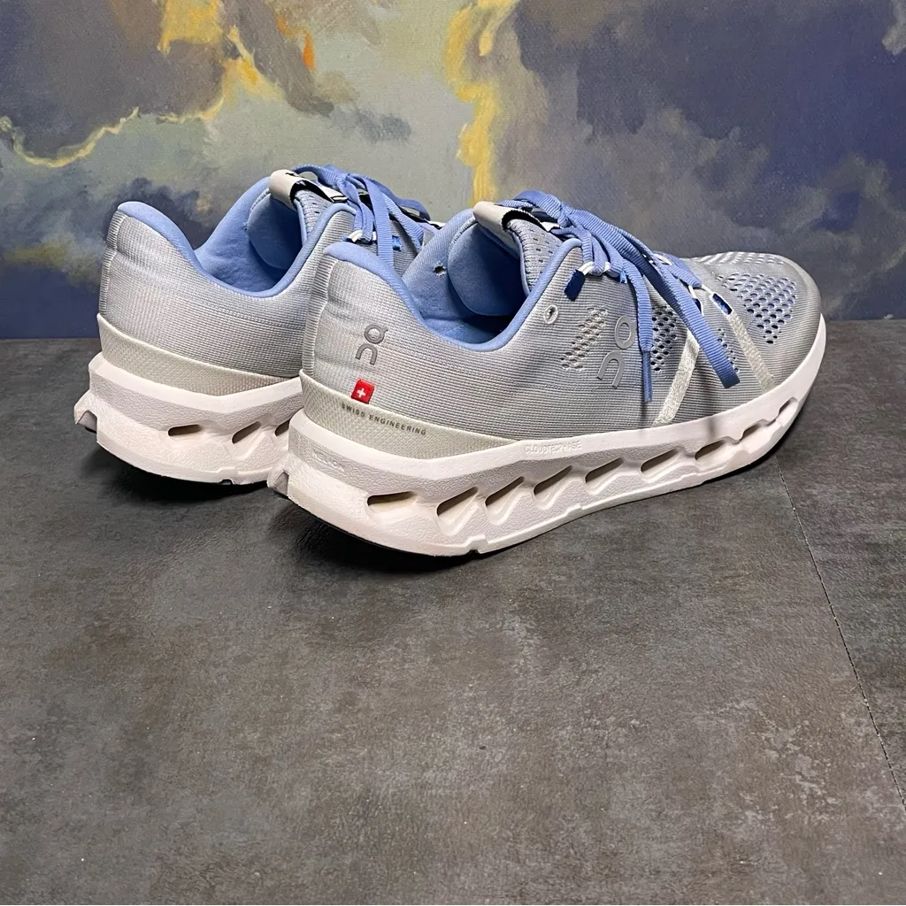 On Cloudsurfer 3WD10441203 Heather/White Women's Running Shoes Size 8.5 - Image 6