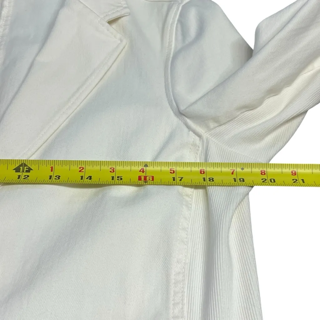 J McLaughlin Womens Stretch Blazer Jacket Size XL Preppy Classic Casual Coastal - Image 5