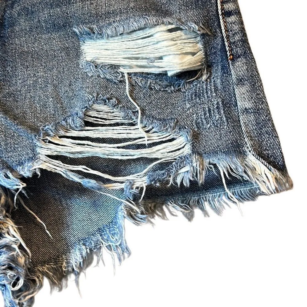 Impressions‎ distressed denim button up shirts  Nwt size medium - Image 6