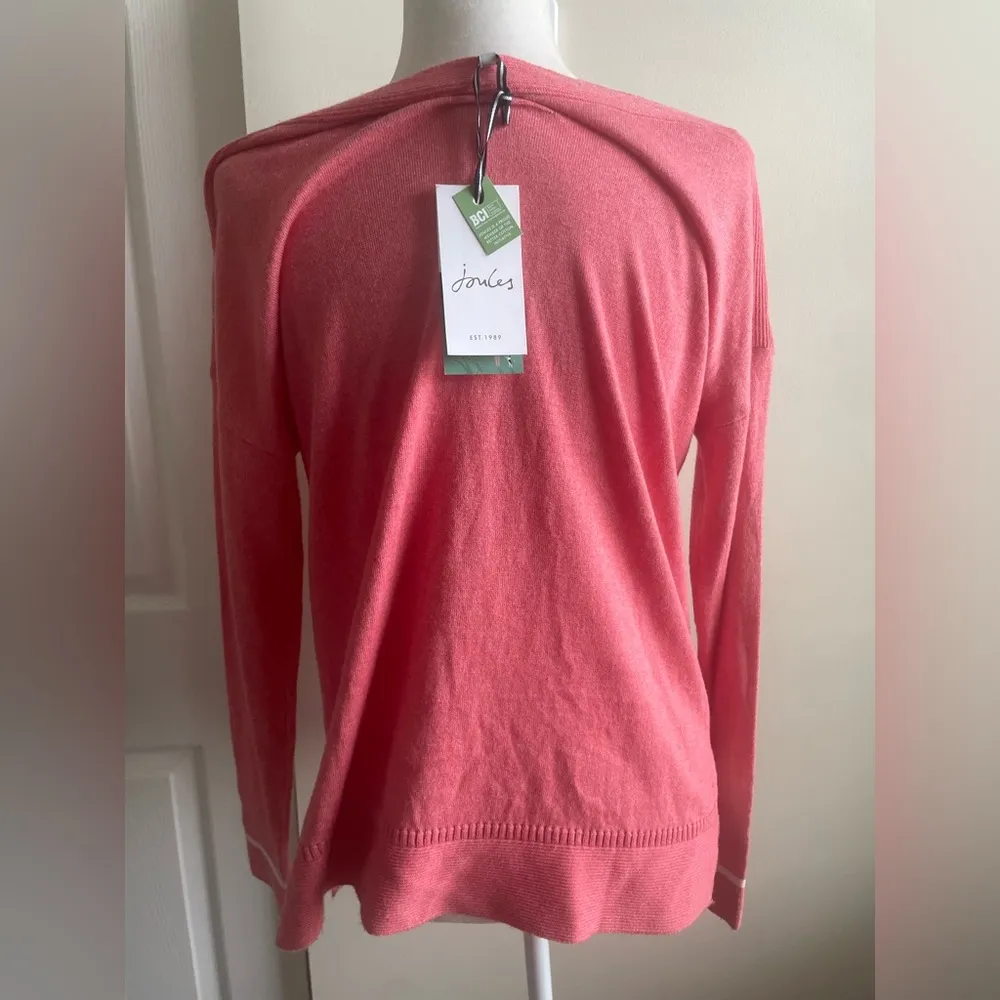 Joules Pink Cotton Sweater Size 6 - Image 2