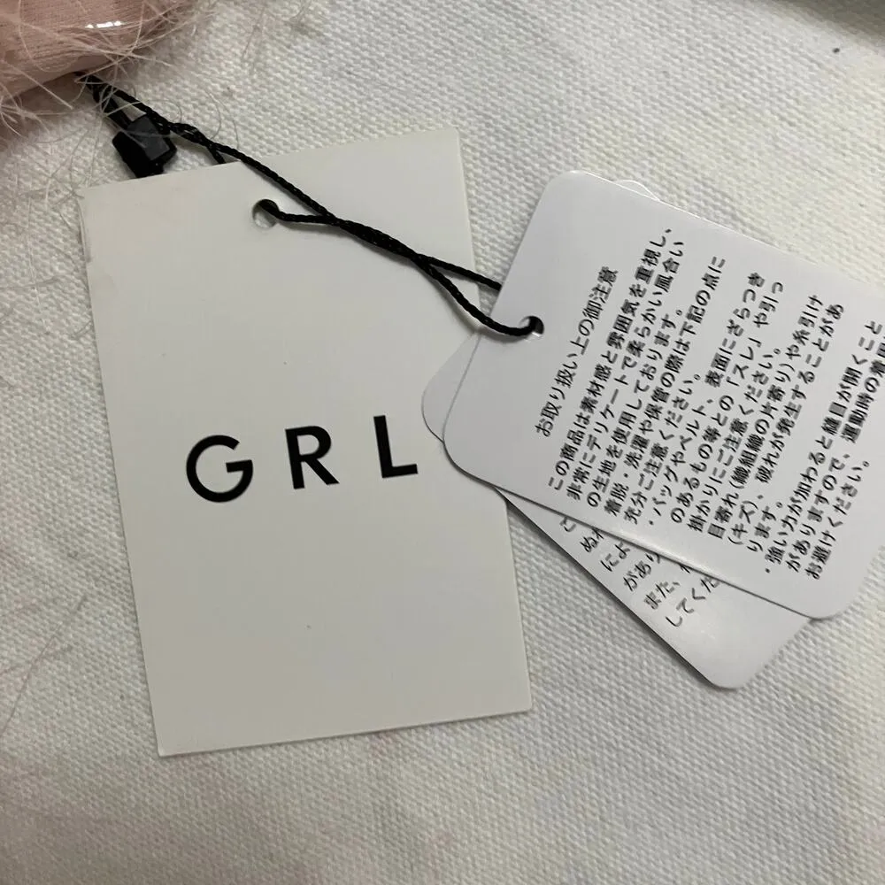 NWT GRL Brand Japan Women's Free Zia Fringe Jacquard Cami Tunic One Size Pink Size undefined - Image 6