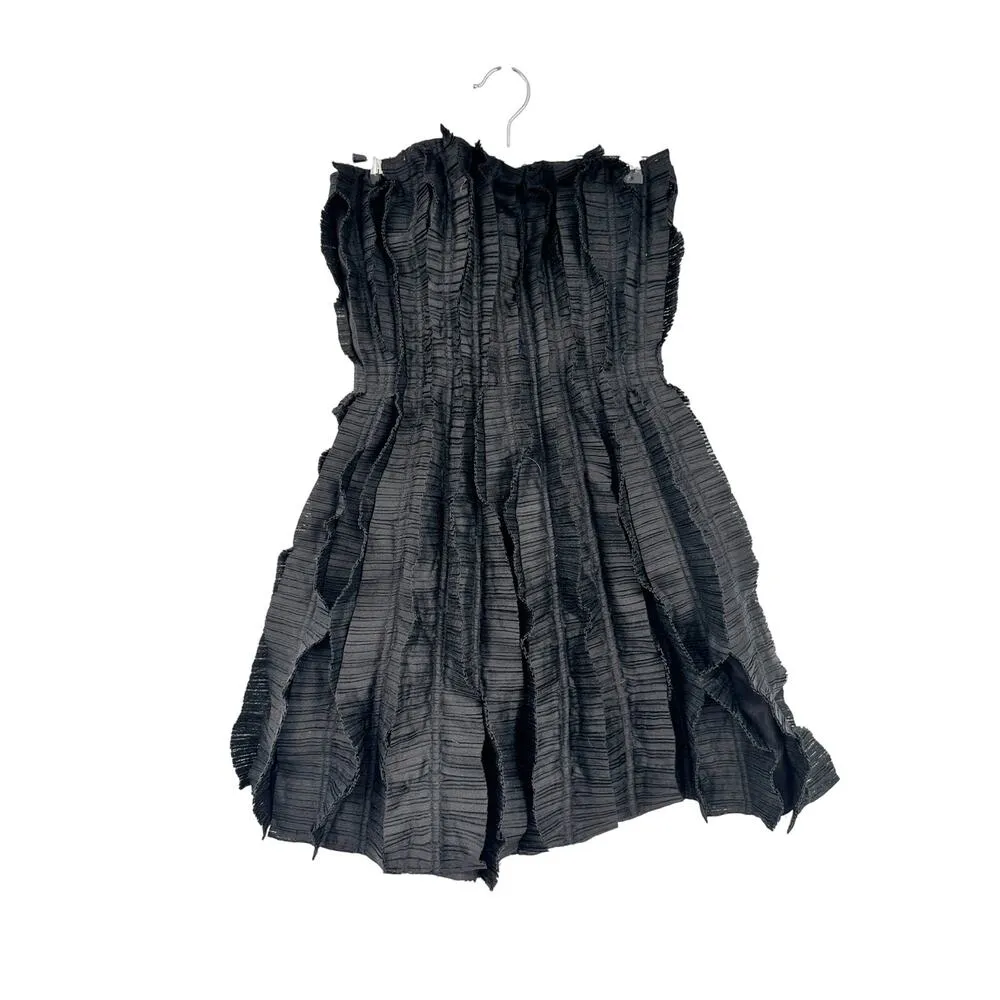 Aje Hybrid Pleated Linen Blend Strapless A - Image 2