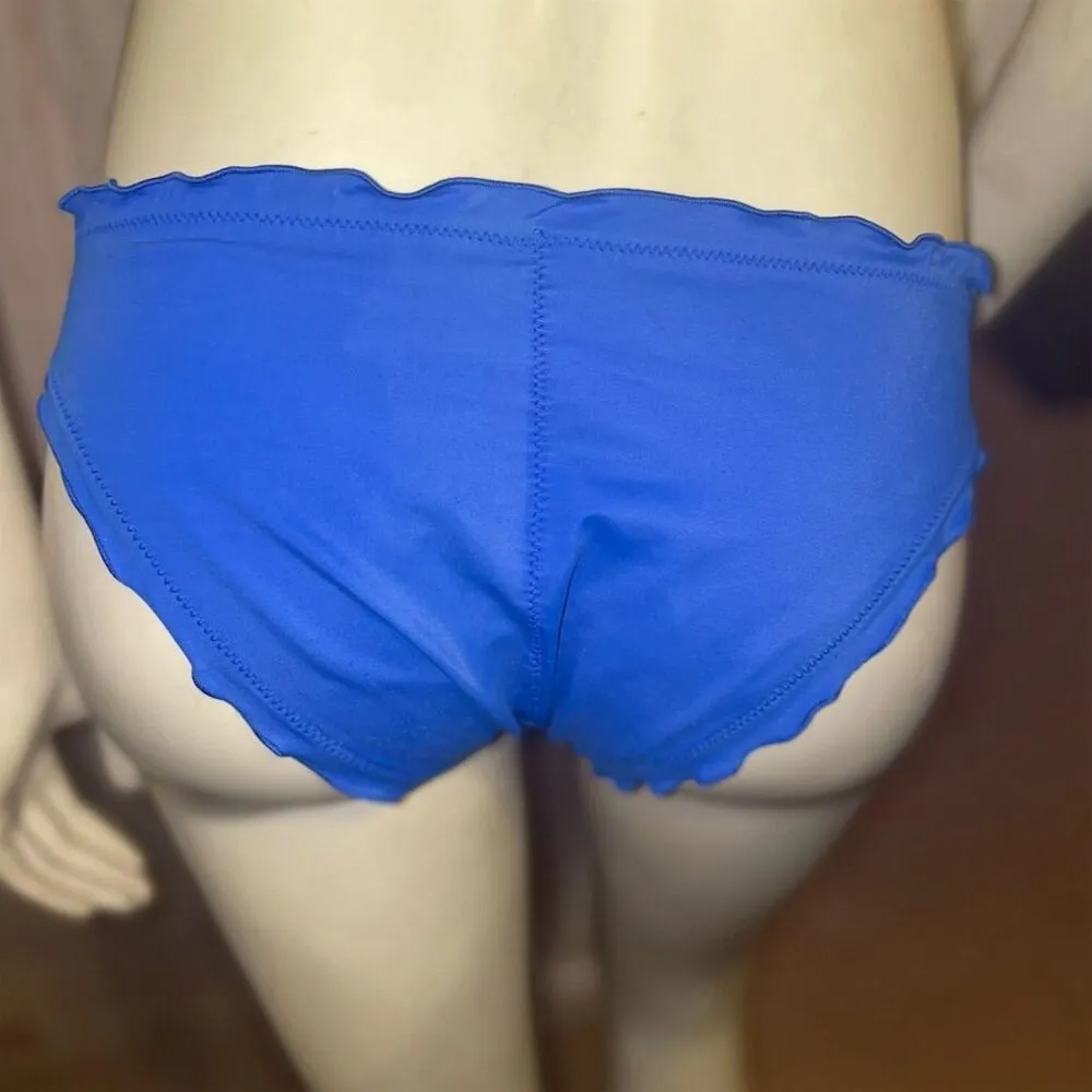 Victoria's Secret  Ruffle Cheeky Bikini Bottom Hot Pink & Blue Size S - Image 11