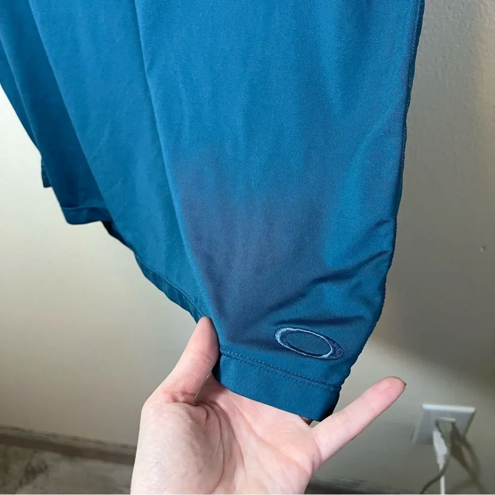 ✨ Oakley Women’s Teal Polo Shirt Medium - Image 4