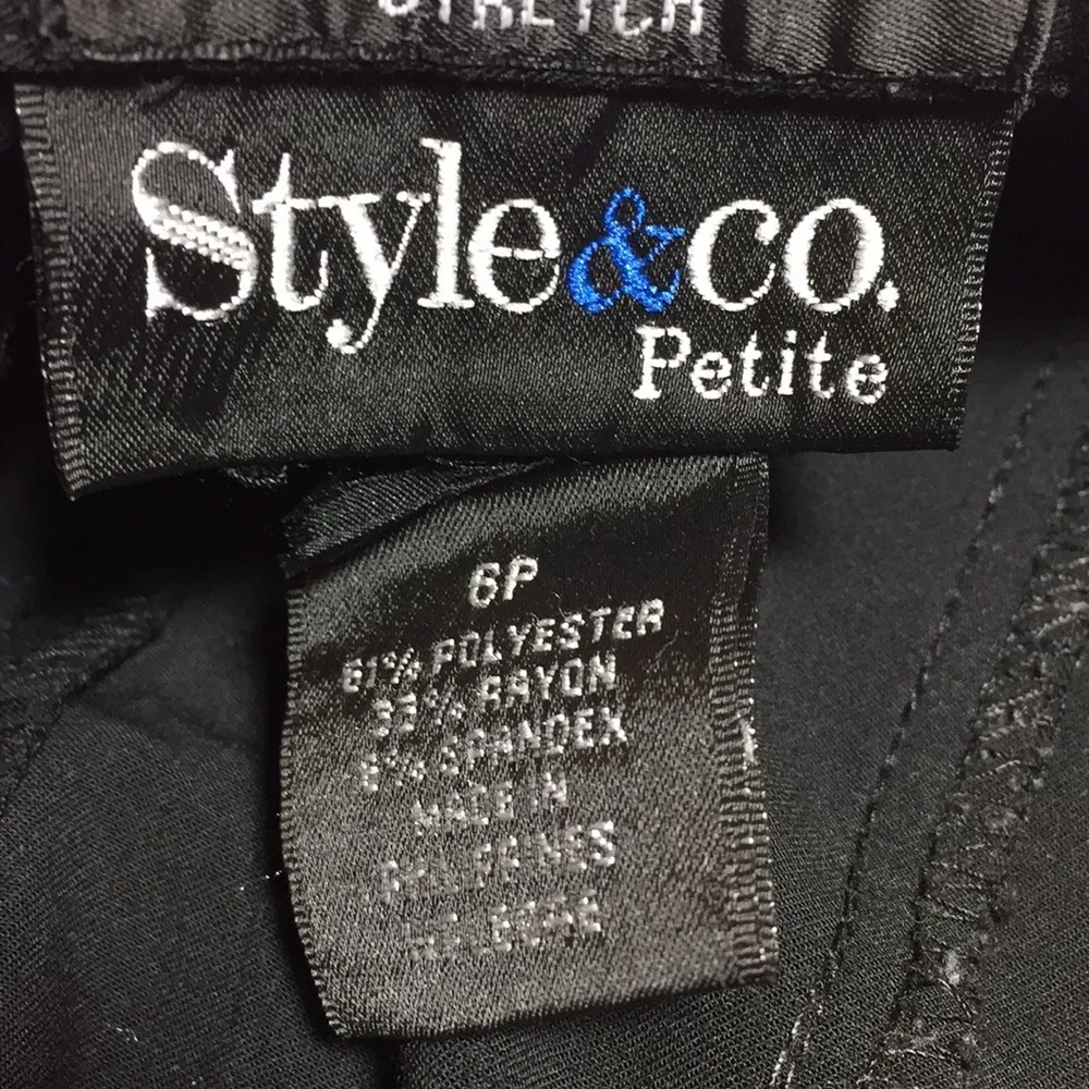 Style & co. Black ruffled edged long skirt. - Image 4