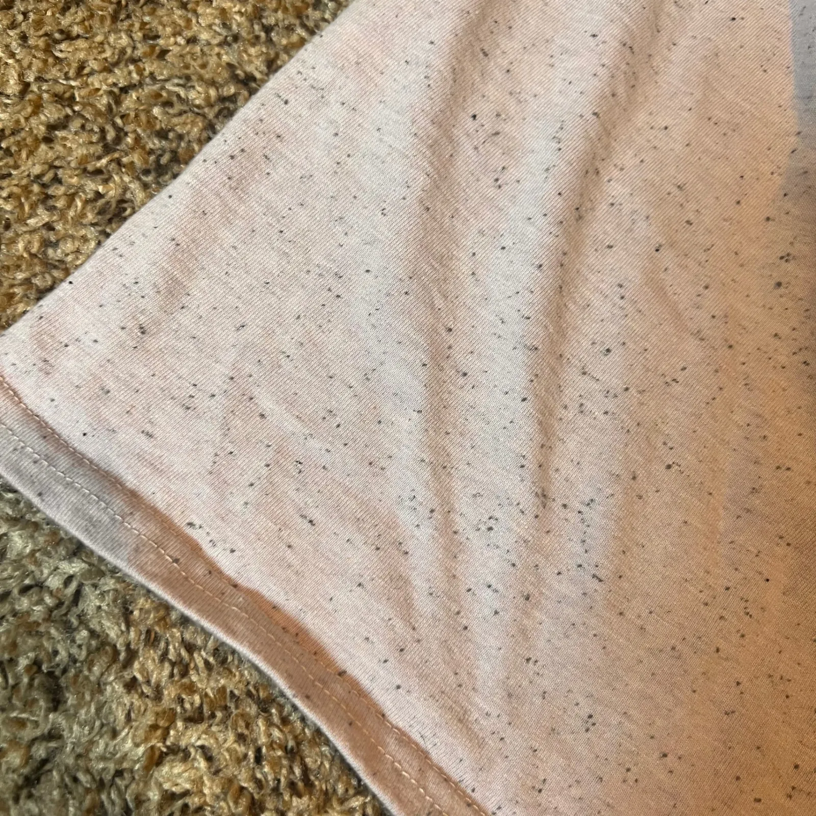 Carhartt Women's Small‎ Pocket T-Shirt Speckled Light Pink Casual Loose Fit Top - Image 7