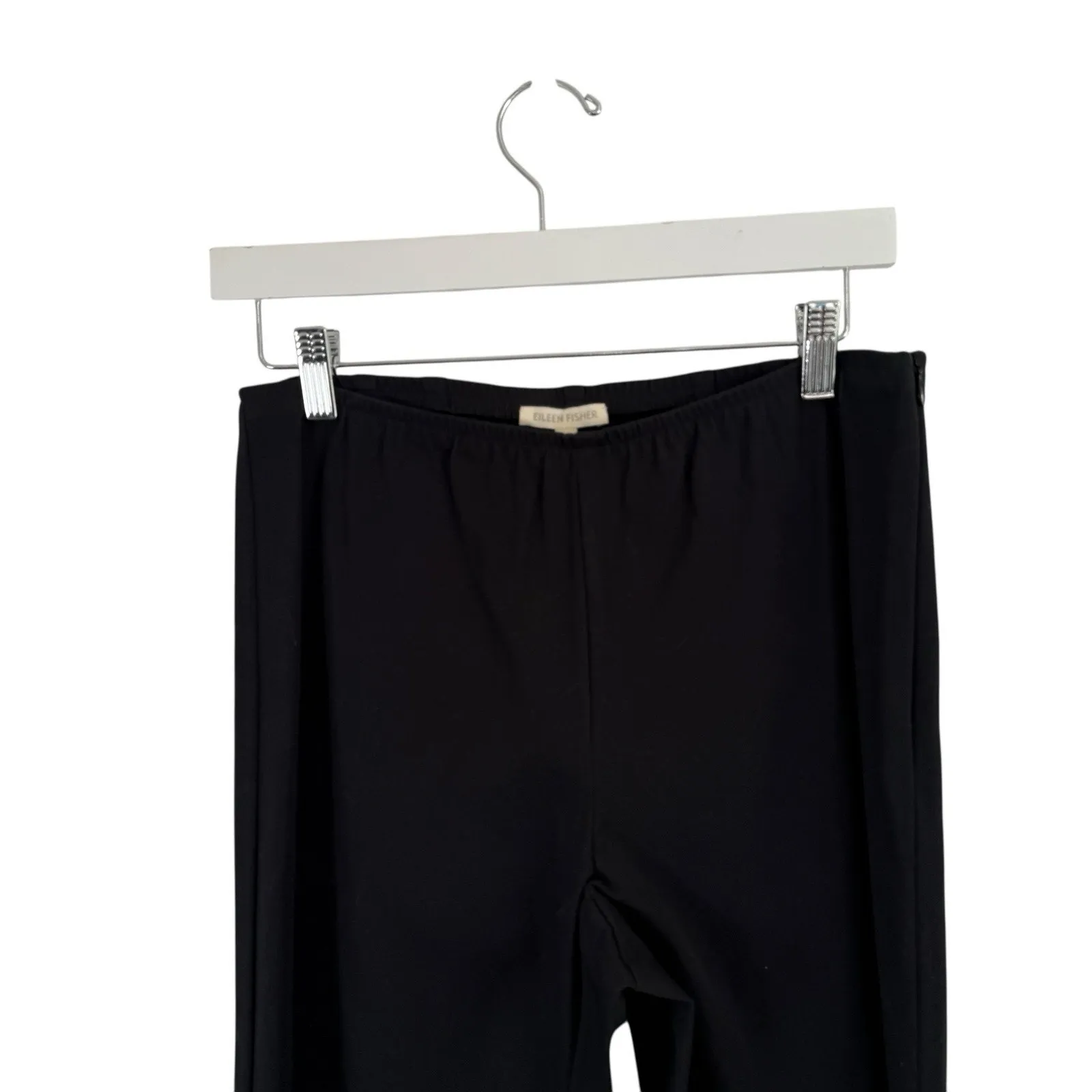 Eileen Fisher Stretch Cotton Twill Slim Ankle Pant Black NEW Womens Small - Image 3