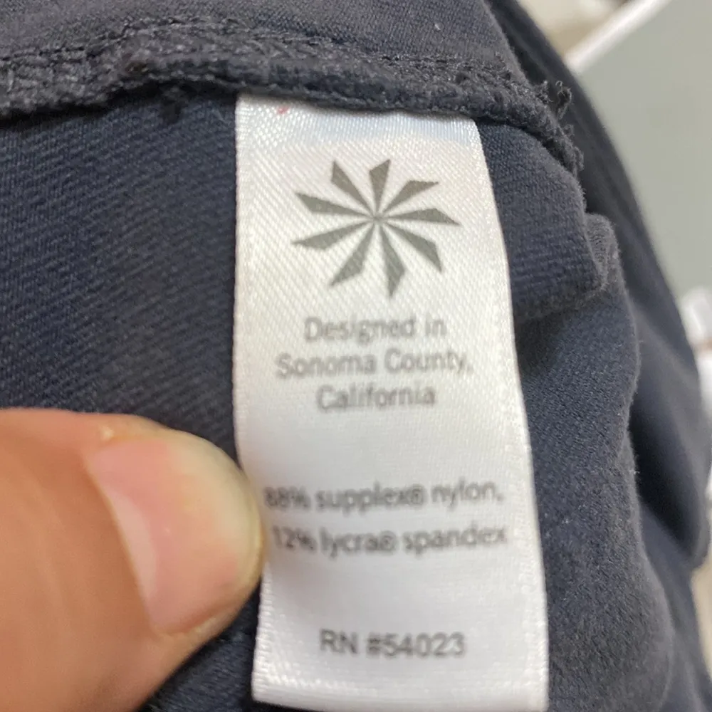 ATHLETA womens grey athletic side pockets size L - Image 9