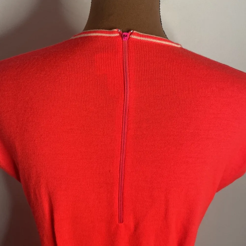 Vintage Penney’s International tipped coral 100% wool three piece skirt suit 12 Red Size 6 - Image 13