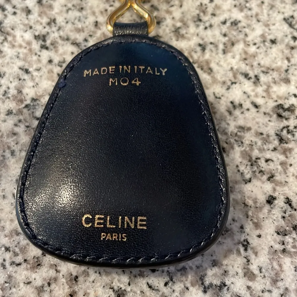 Celine Leather Horse Carriage Key Chain Bag Charm - Image 5