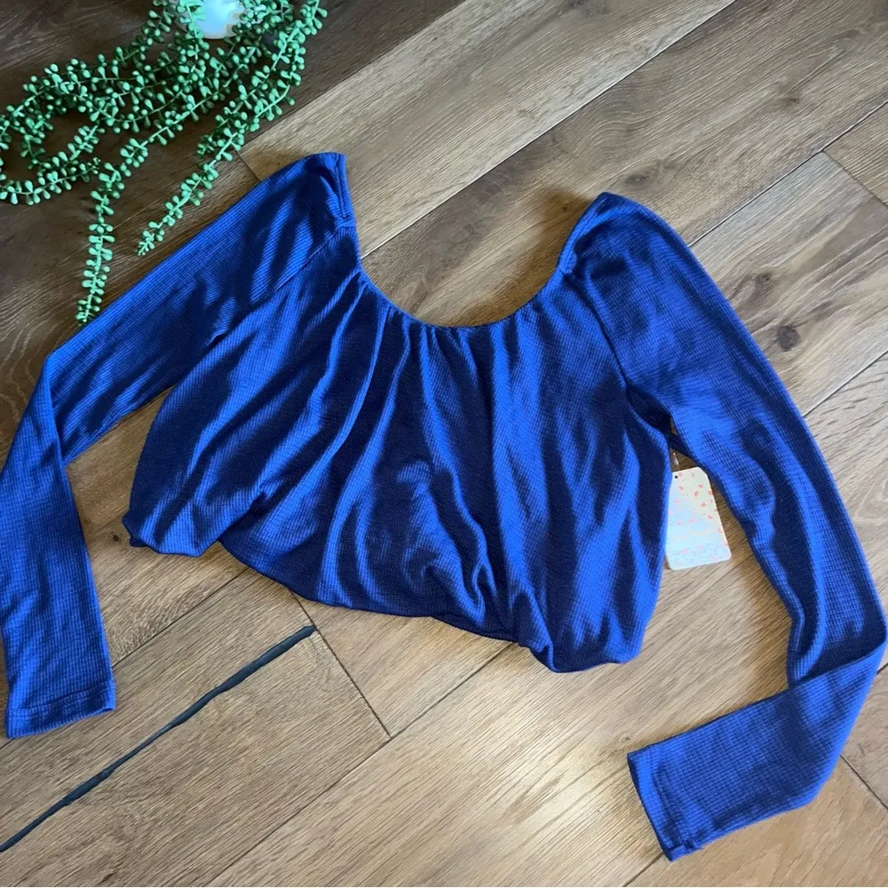 Free People NWT Bondi Cropped Thermal Top - Image 2