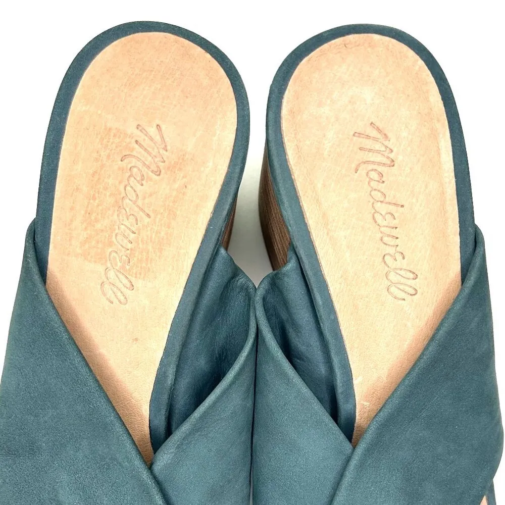 Madewell  Sari Crisscross Sandal in Midnight Spruce Size 9 - Image 9