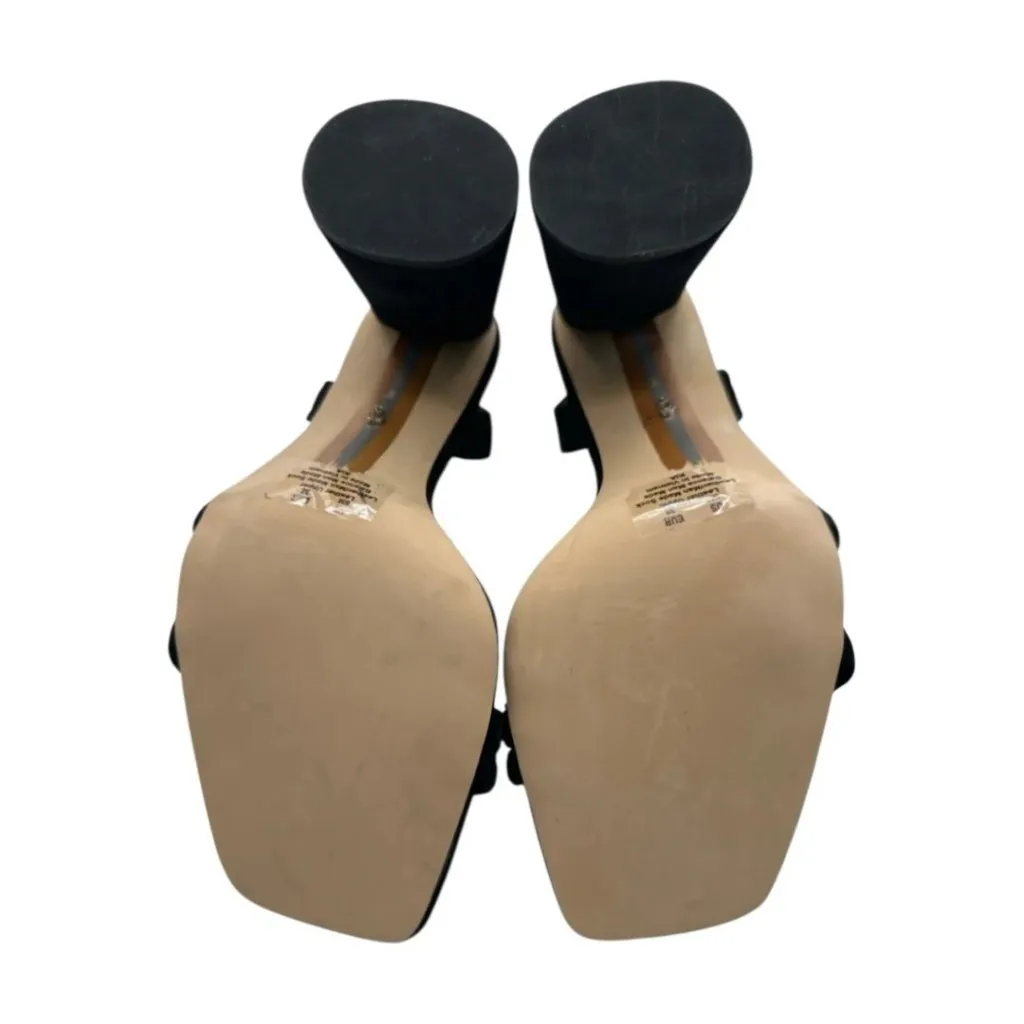 NWT Sam Edelman Kia Block Heel Sandal Black Suede Size 9.5 - Image 8