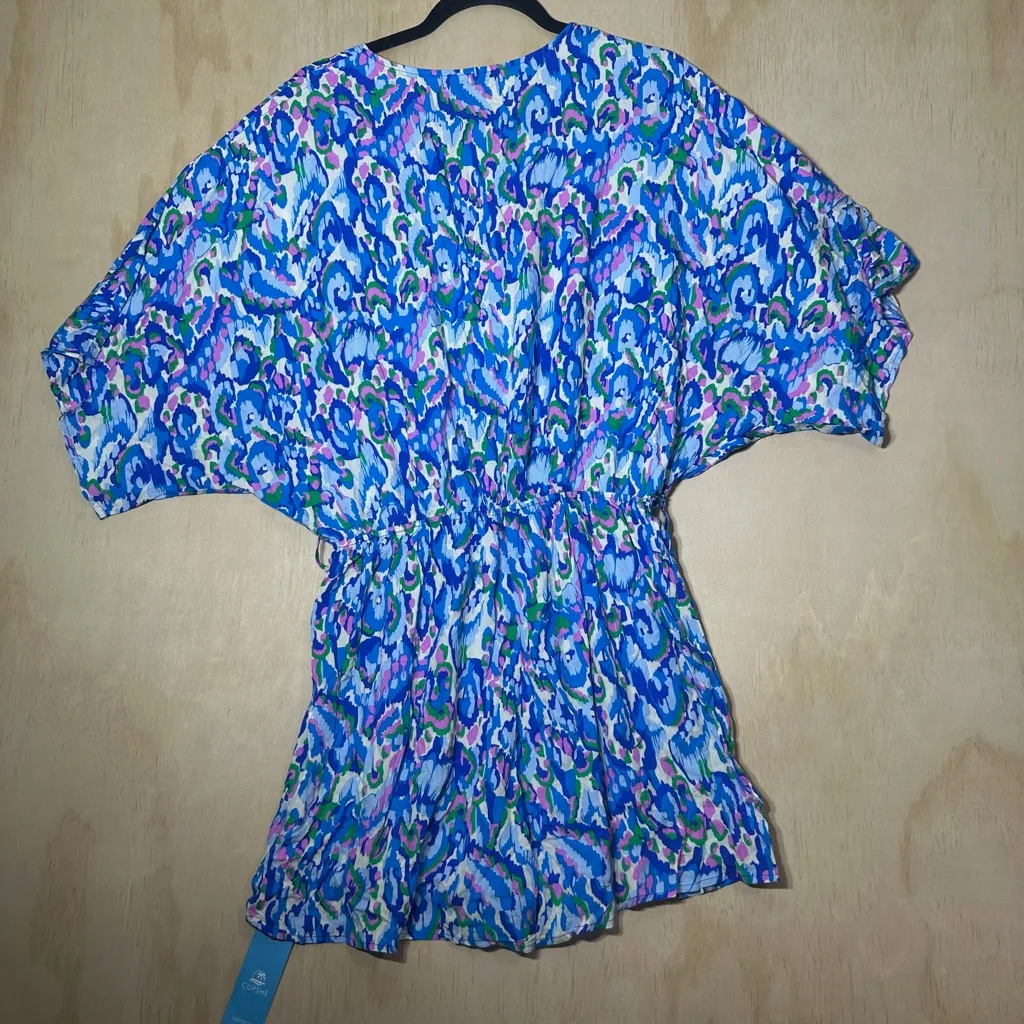 Cupshe Abstract Print Drawstring Romper Size Medium - Image 7