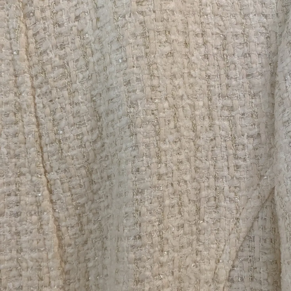 Anne Klein Ivory boucle zip up blazer size 14 - Image 2